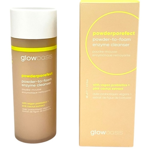 Glow Oasis Powderporefect Powder To Foam Enzyme Cleanser New In Box - Picture 4 of 9